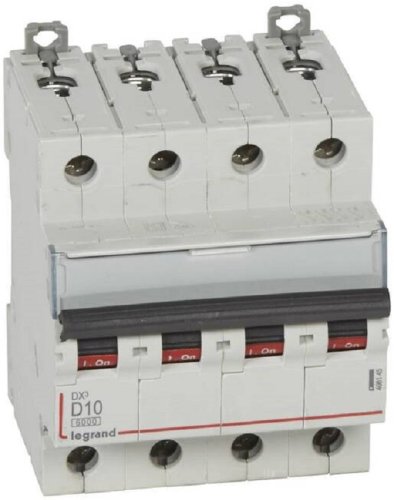 Выключатель автоматический Legrand DX3-E 6000 4п 10А D 10кА фото Выключатель автоматический Legrand DX3-E 6000 4п 10А D 10кА картинка